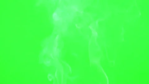 White smoke floating slow motion on green screen background Vídeos de archivo 226808506