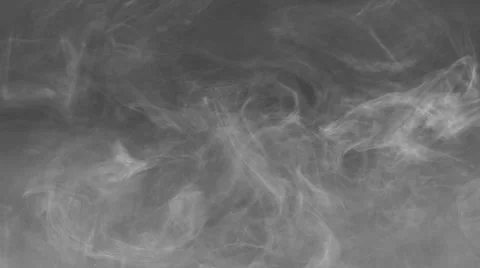 White smoke floating in space on black background 動画素材 58329539