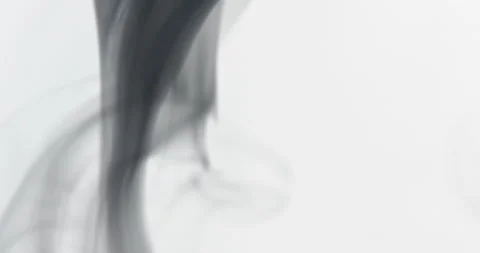 White smoke floating through space against black background Stock Footage 106878649