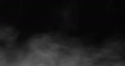 White smoke floating through space against black background Stock Footage 141341699