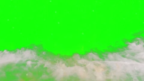 White smoke flowing on green screen. Abstract fog effect for video compositing. Stock Footage 340942985