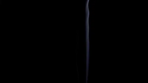 White smoke flowing over black background. Stock Footage 115075945