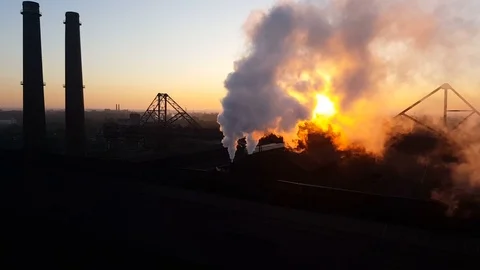 White smoke Video stock 105381599