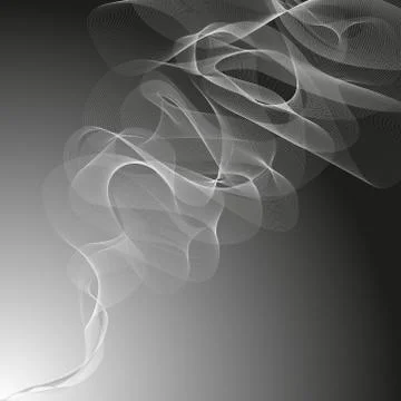 White smoke on a gray background vector Stock Illustration