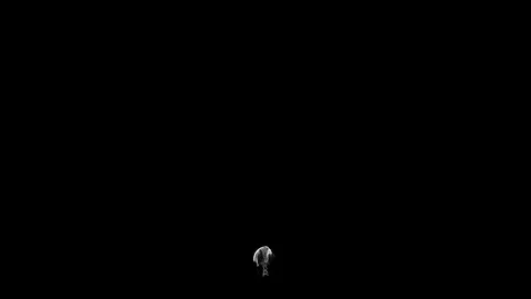 White smoke. Isolated on black background. Alfa channel. Stock Footage 104035103