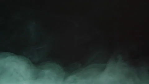 White smoke isolated on dark background. Foggy background Stock Footage 207527947
