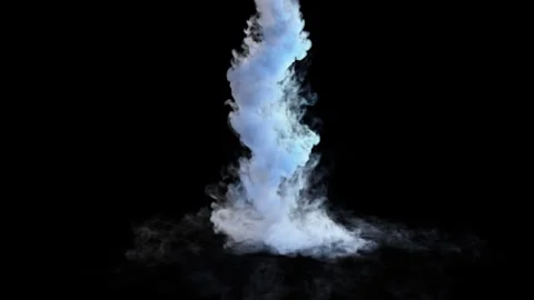 White smoke loop effect Stock Footage 261797704