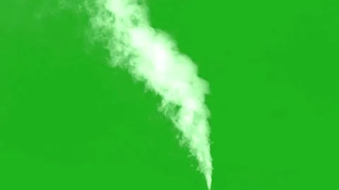White smoke motion graphics with green screen background Stock Footage 134027930