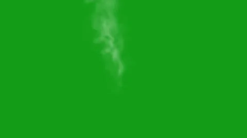 White smoke motion graphics with green screen background Stock Footage 135512542
