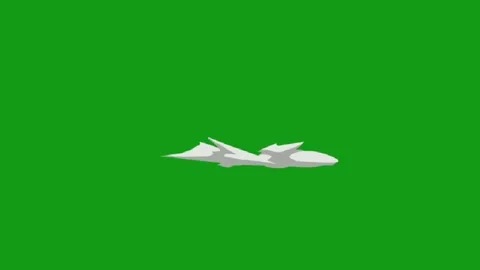 White smoke motion graphics with green screen background Stock Footage 137084340