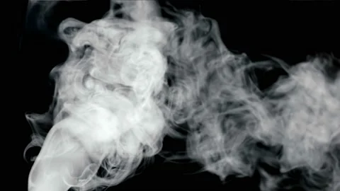 White smoke or steam flows upwards Stock Footage 98906233