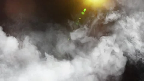 White smoke overlay on black background. Abstract fog texture for cinematic Video stock 339393706