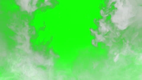 White smoke overlay on green screen. Abstract fog effect for video editing Stock Footage 340942885