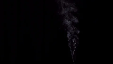 White smoke rises black background. Stock Footage 116803160