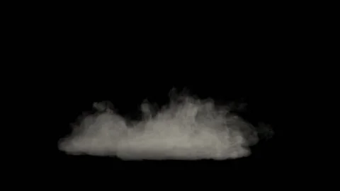 White smoke rushing towards the camera, puff of dust dissipating Stock Footage 160455855