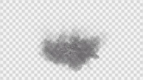 White smoke shockwave blowing looping on alpha background Stock-Footage 237610948