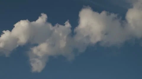 White smoke in the sky Stock Footage 21000082