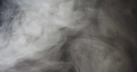 White smoke squirling and floating in space and moving to the left side, 4k Stock Footage 82026176