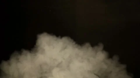 White smoke in the studio on a black background Stock Footage 46499705