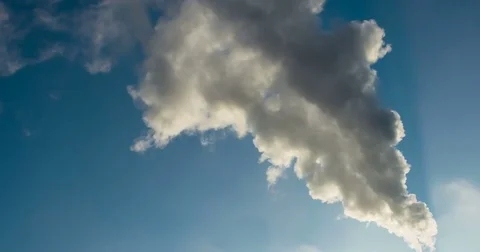 White Smoke in the Sunlight 4K Stock Footage 75023022