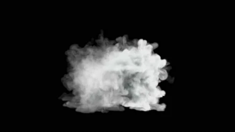 White smoke transforms from dancing Capoeira Stock Footage 155288859