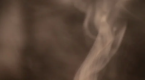 White smoke wave isolated on black Stock Footage 36645531