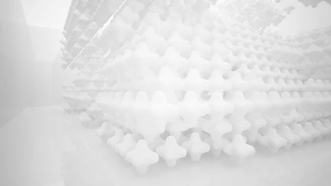 White smooth abstract architectural background. 動画素材 82793804