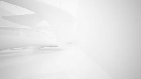White smooth abstract architectural background.  Vídeos de archivo 83294841
