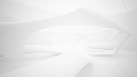 White smooth abstract architectural background.  Видео 83294843