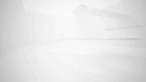 White smooth abstract architectural background. Stock Footage 83685296