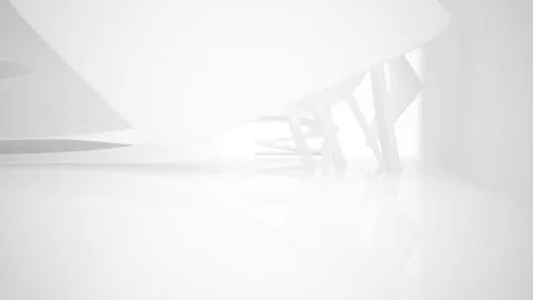 White smooth abstract architectural background. 動画素材 85297803