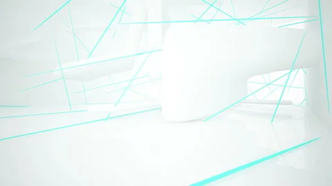 White smooth abstract architectural background. 動画素材 85479503