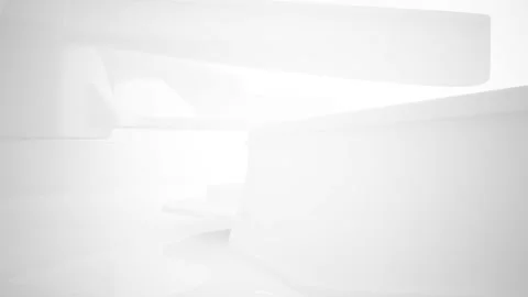 White smooth abstract architectural background. Vídeos de archivo 86057467