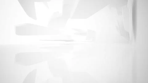 White smooth abstract architectural background. Video stock 86057489