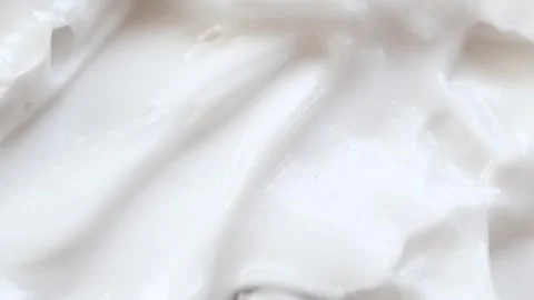 White smooth eye, makeup skin cream texture, closeup beauty facial cosmetic mask 動画素材 247538654