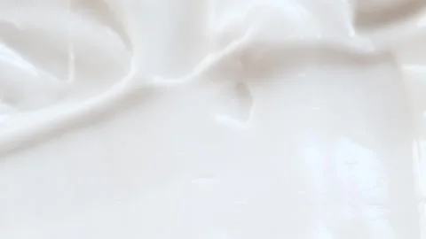 White smooth eye, makeup skin cream texture, closeup beauty facial cosmetic mask Video stock 248030761