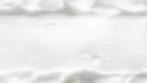 White smooth eye, makeup skin cream texture, closeup beauty facial cosmetic mask Stock Footage 308144142