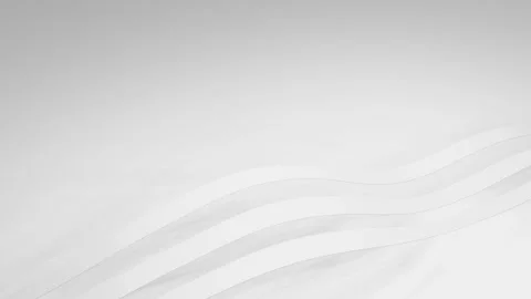 White smooth ribbons bend on white background. light monochromatic background. 3 Stock Footage 300845124
