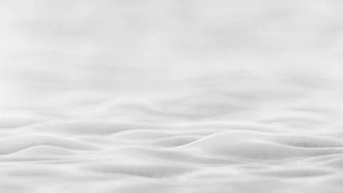 White smooth wavy surface with shallow DOF seamless loop 3D render animation Stock Footage 162227295