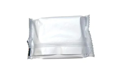 White snack package Stock Photos