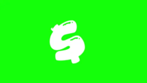 A white snake on black background and green screen animated chromakey Stock-Footage 346200787