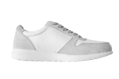 White sneaker top view Stock Photos