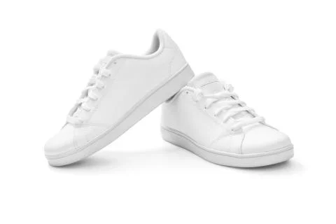 White sneakers Stock Photos