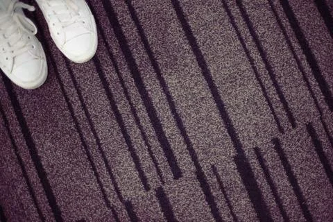 White sneakers with space for text. Stock Photos
