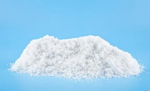 White snow on a blue background Stock Photos