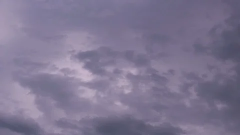 White snow clouds float under the sky Stock Footage 113897603