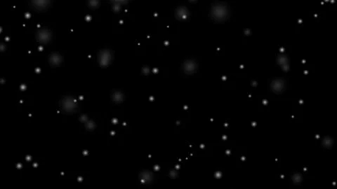 White snow falling on black background Stock Illustration