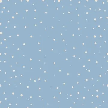 White snow falling on blue background seamless pattern 스톡 일러스트
