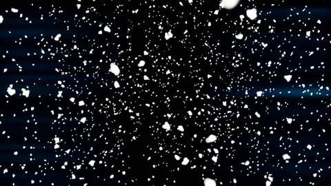 White snow falling on isolated black background Stock Footage 165083182