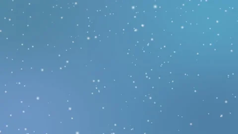 White snow falling on light blue background (seamless loop) Stock Footage 158238216